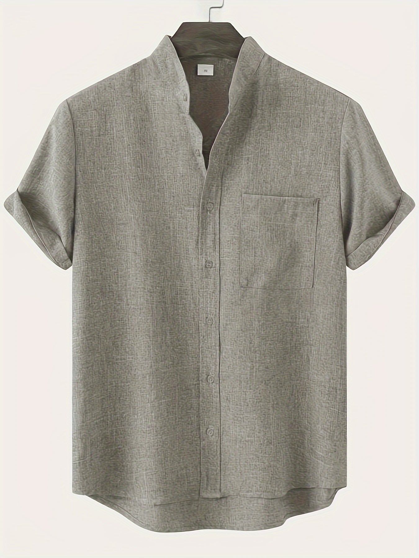 Sleek Men's Shirt | Luxurious Cotton Blend, Short Sleeve 5
