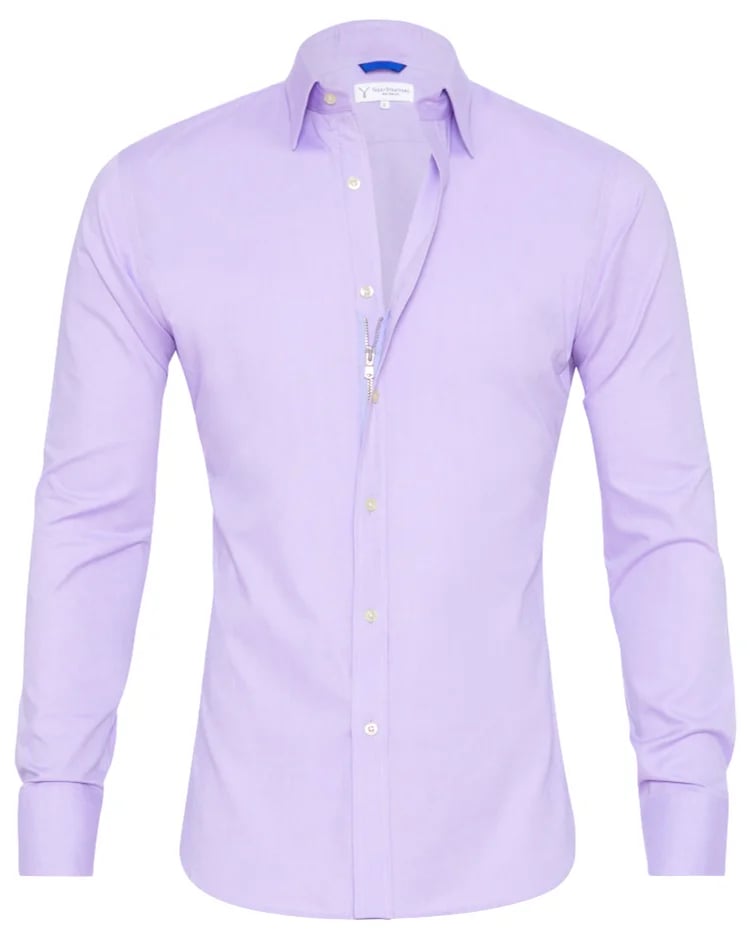 Sleek Men's Zip Shirt | Lightweight Egyptian Cotton Blend 1