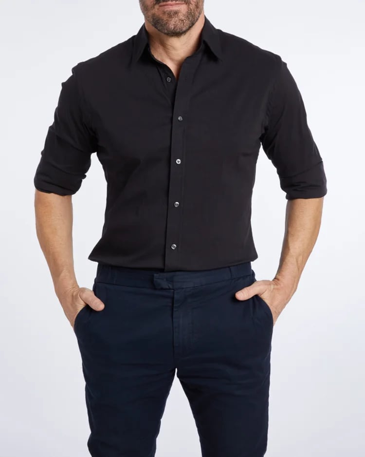 Sleek Men's Zip Shirt | Lightweight Egyptian Cotton Blend 13