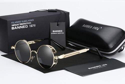 Sleek Steampunk Sunglasses | Polarized Lenses, Stylish Design 10