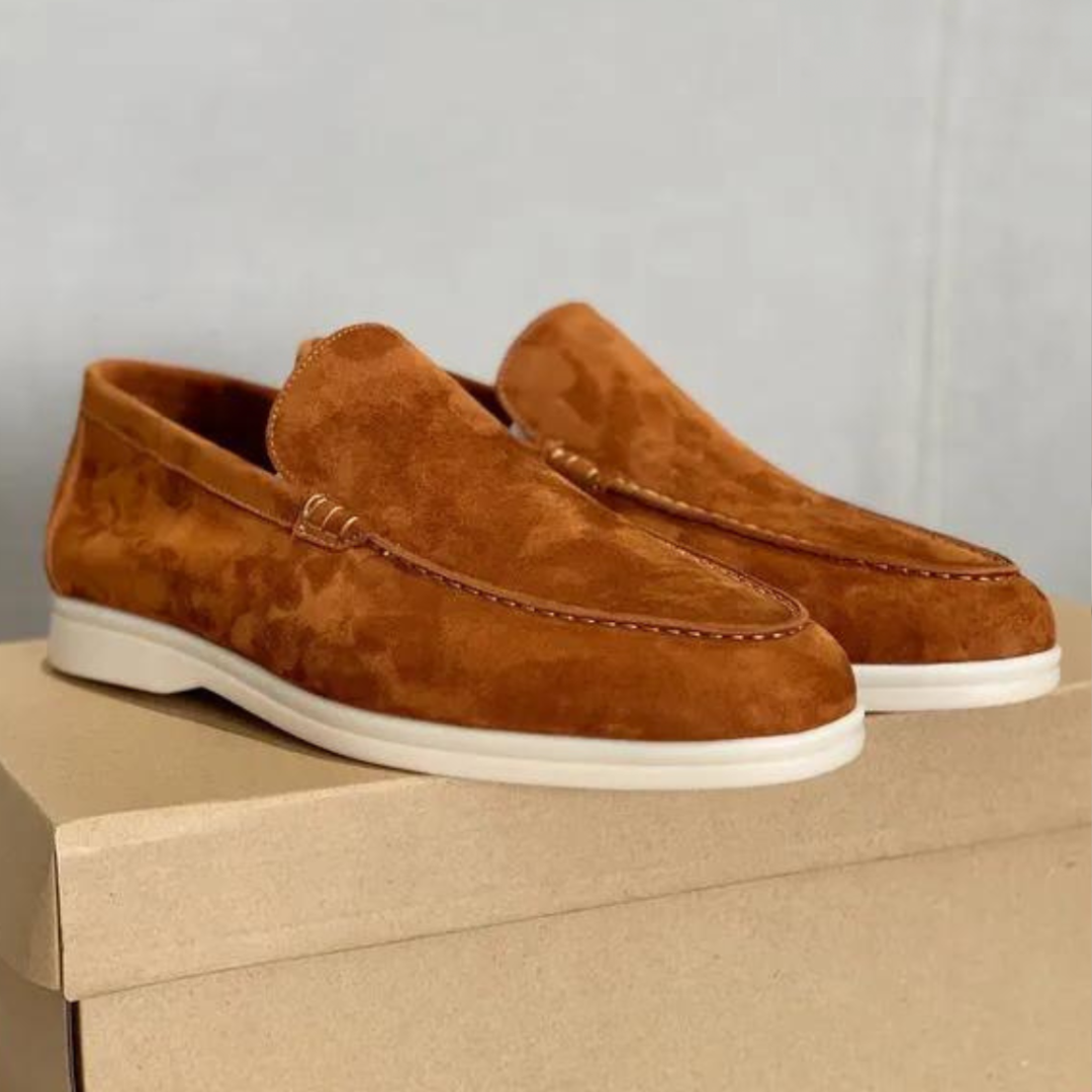 Sleek Suede Loafers for Men | Comfortable Slip-On Design 8