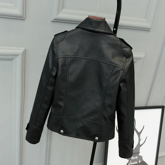 Sleek Women's Motorcycle Jacket | Slim Fit PU 1
