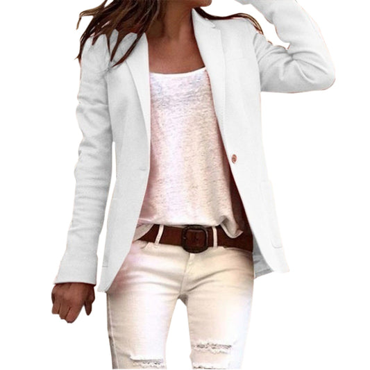 Slim Long-Sleeved Blazer for Women | Work 0