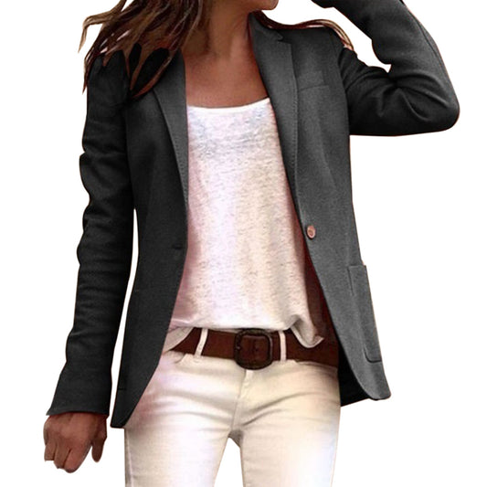 Slim Long-Sleeved Blazer for Women | Work 1