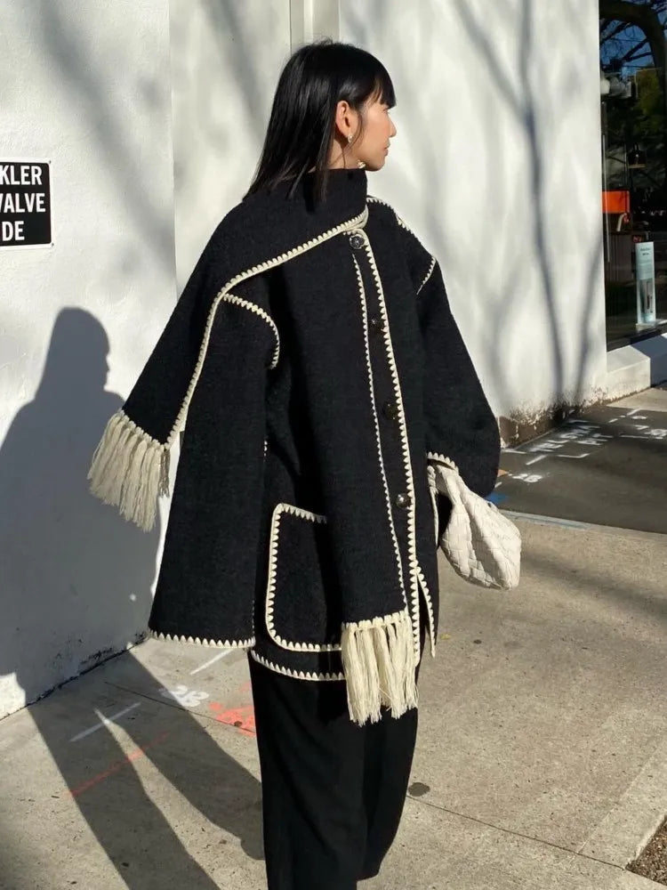 Sofia Shawl Coat for Women | Soft Wool Blend, Stylish and Comfortable 4