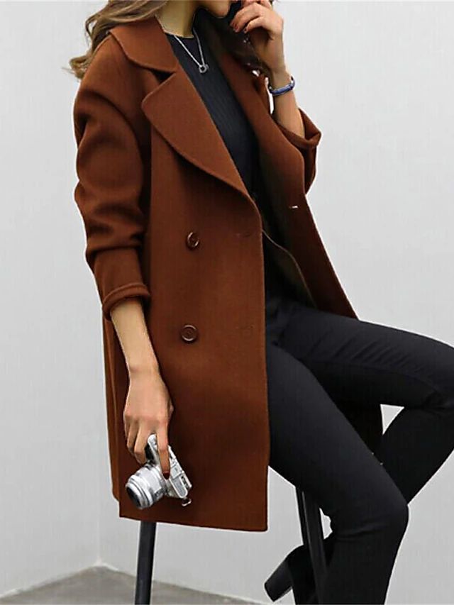 Sofie Women's Trench Coat | Timeless Design, Fitted, Black 4