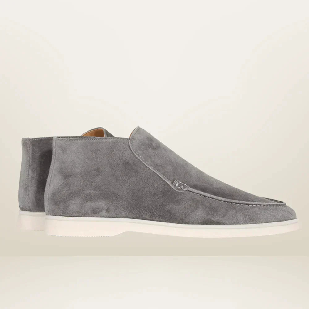 Sola Black Loafers Men | Suede Look, Timeless Design 2