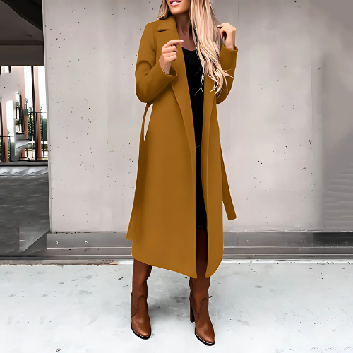Sophie Long Women's Winter Coat | High-quality Wool Blend, Stylish and Comfortable 11