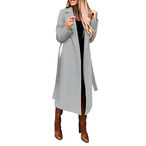 Sophie Long Women's Winter Coat | High-quality Wool Blend, Stylish and Comfortable 6