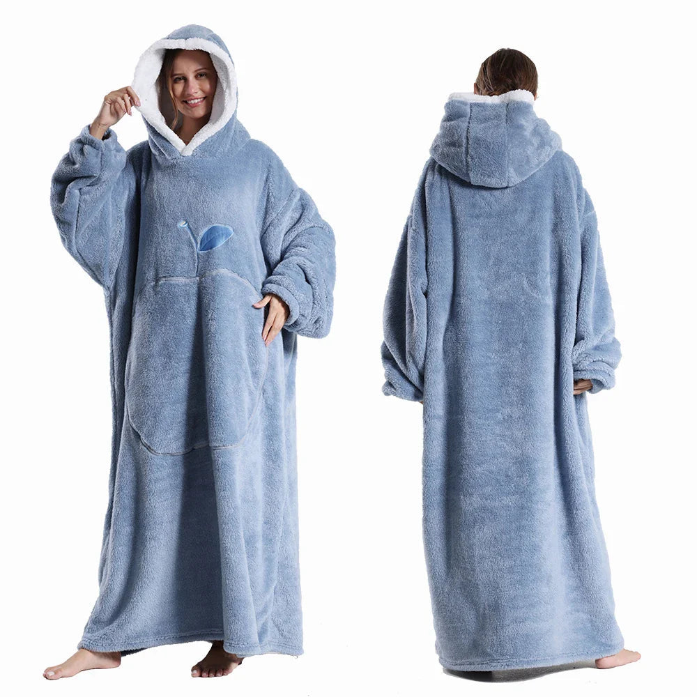 Sora Unisex Portable Blanket | Super Soft Plush, With Hood 0