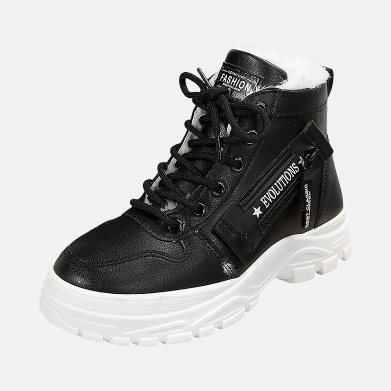 Sora Women's Ankle Boots | Fleece-Wool Lined, Black 3