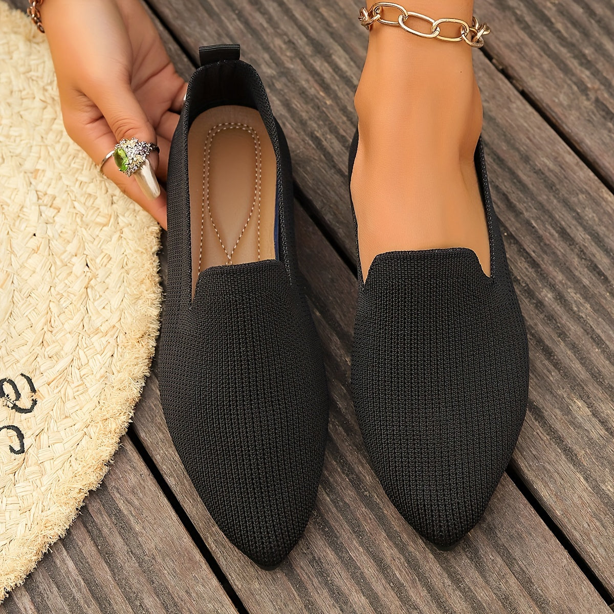 Sorella | Knitted Flat Loafers for Women 0