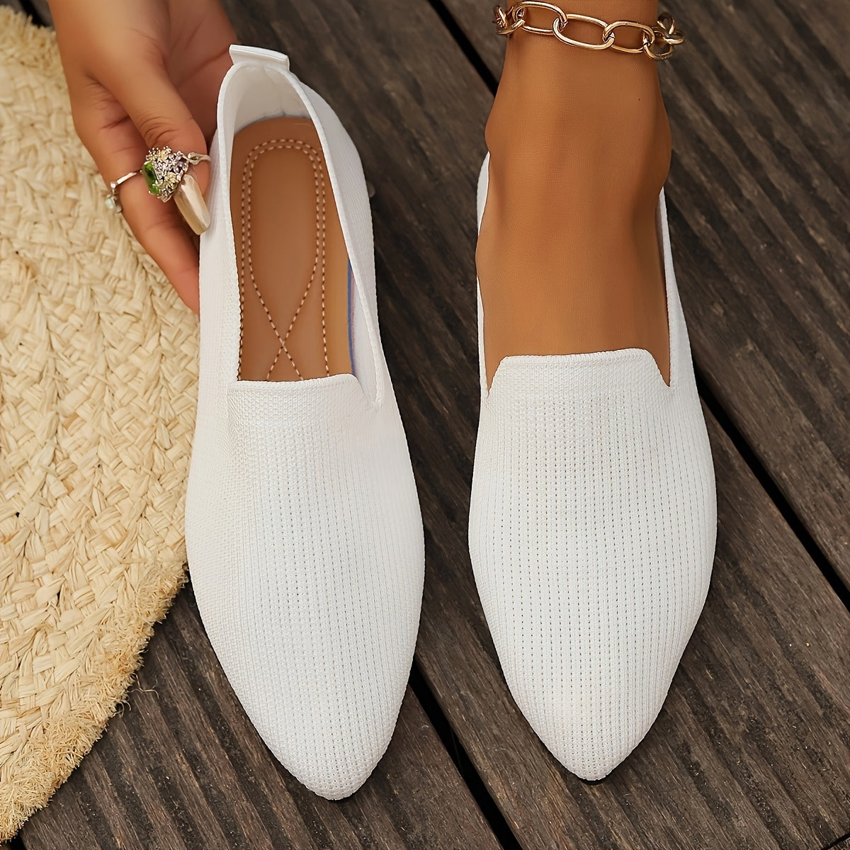 Sorella | Knitted Flat Loafers for Women 2