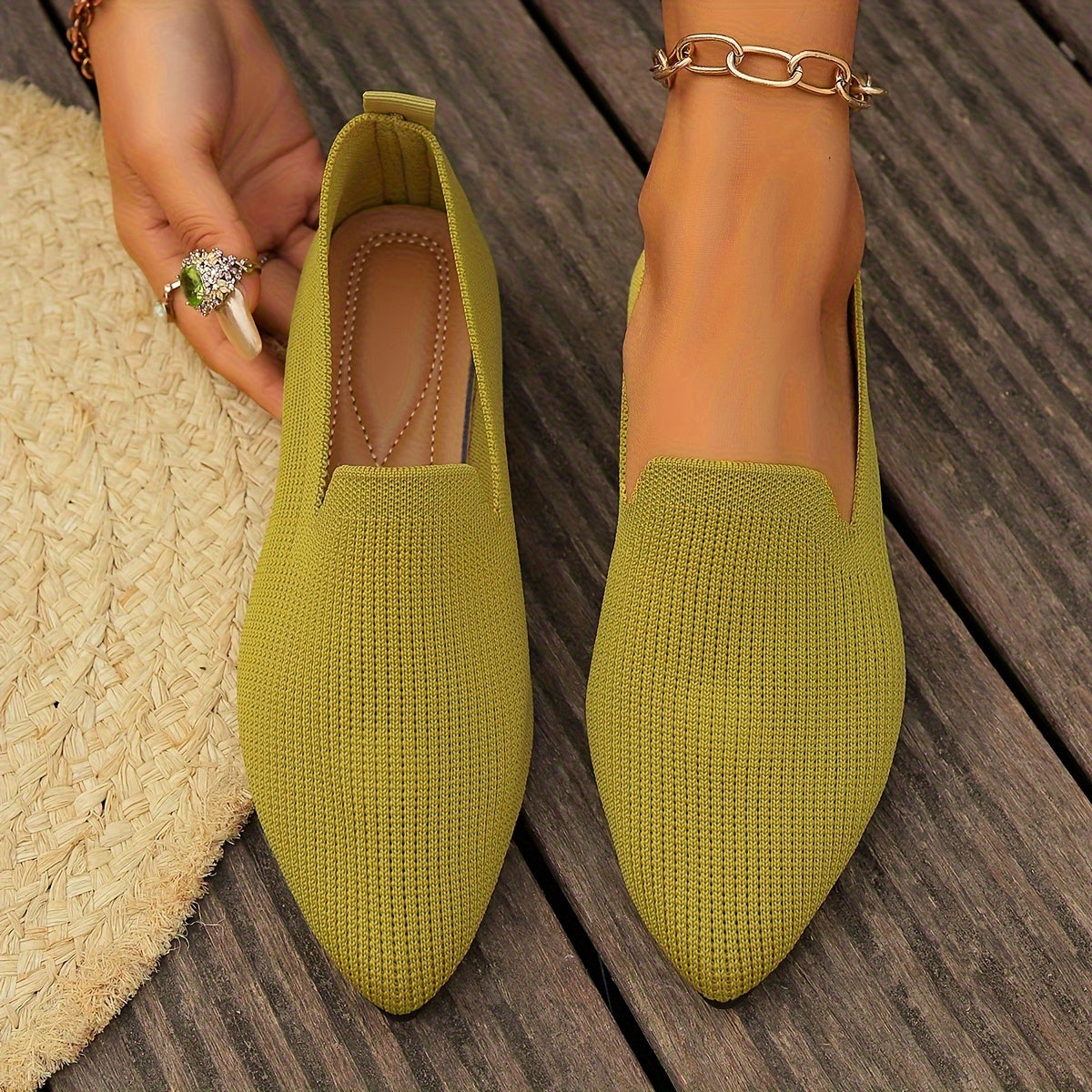 Sorella | Knitted Flat Loafers for Women 4