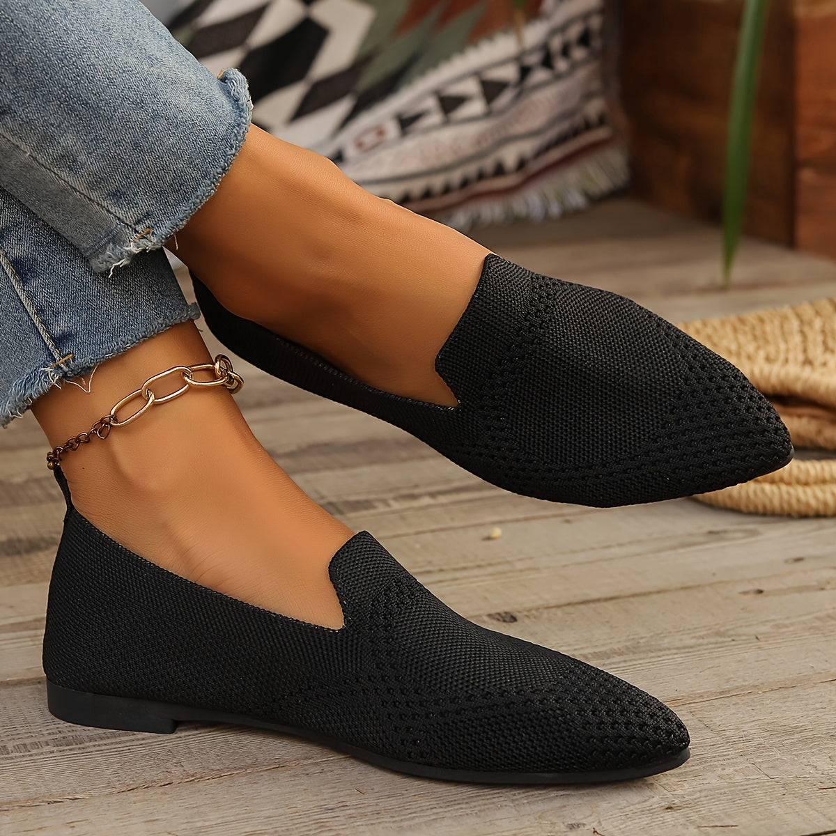 Sorella | Knitted Flat Loafers for Women 5