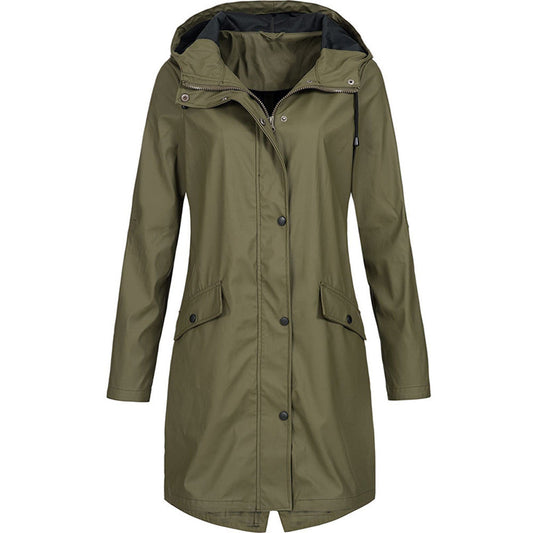 Stylish Women's Rain Jacket – Waterproof & Modern 0