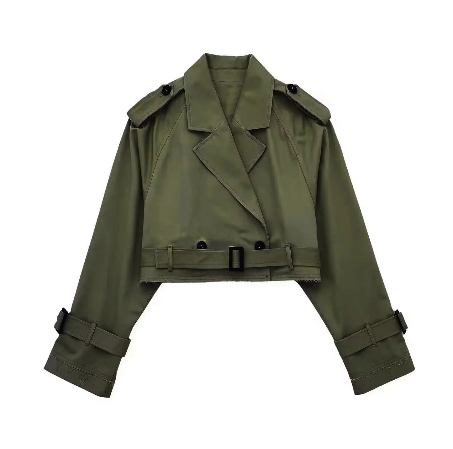 Stylish short women's trench coat | Timeless coat for every season 5