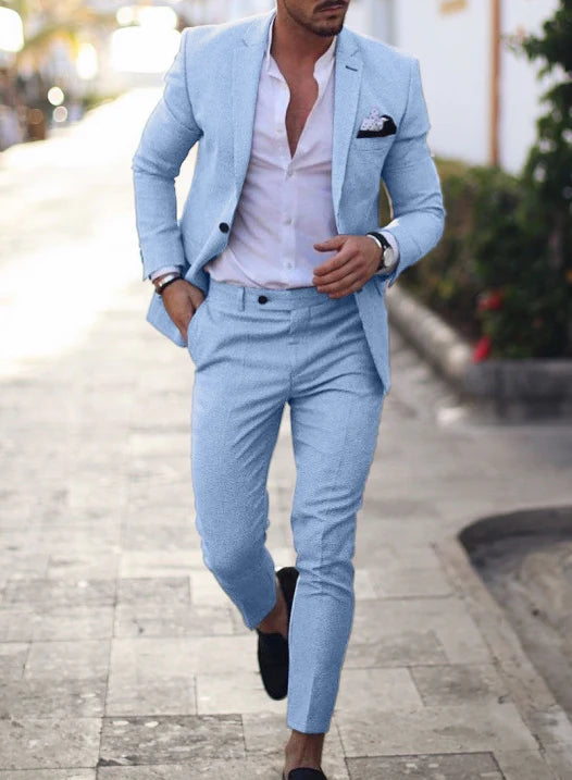Summer Men's Suit | Lightweight Blazer and Pants for Weddings 0