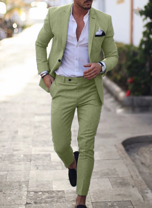 Summer Men's Suit | Lightweight Blazer and Pants for Weddings 8