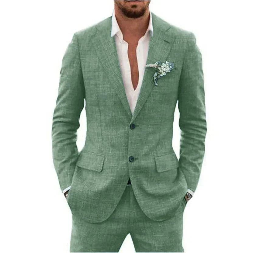 Summer Men's Suit | Lightweight and Breathable, Perfect for Weddings 0
