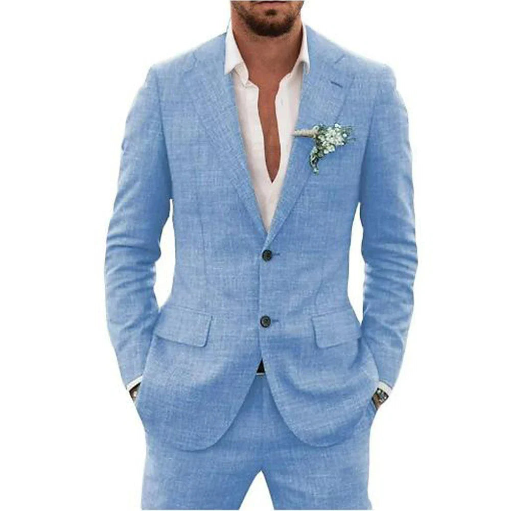 Summer Men's Suit | Lightweight and Breathable, Perfect for Weddings 2