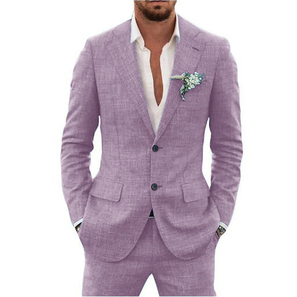 Summer Men's Suit | Lightweight and Breathable, Perfect for Weddings 3