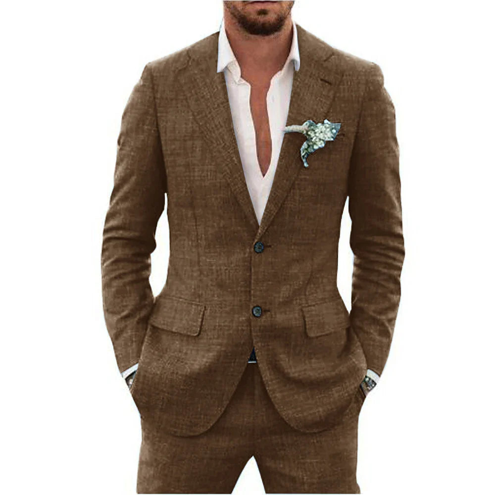 Summer Men's Suit | Lightweight and Breathable, Perfect for Weddings 4