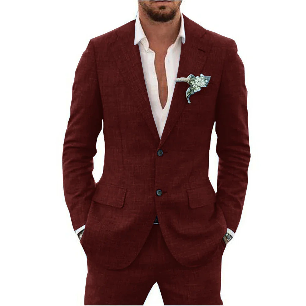 Summer Men's Suit | Lightweight and Breathable, Perfect for Weddings 5