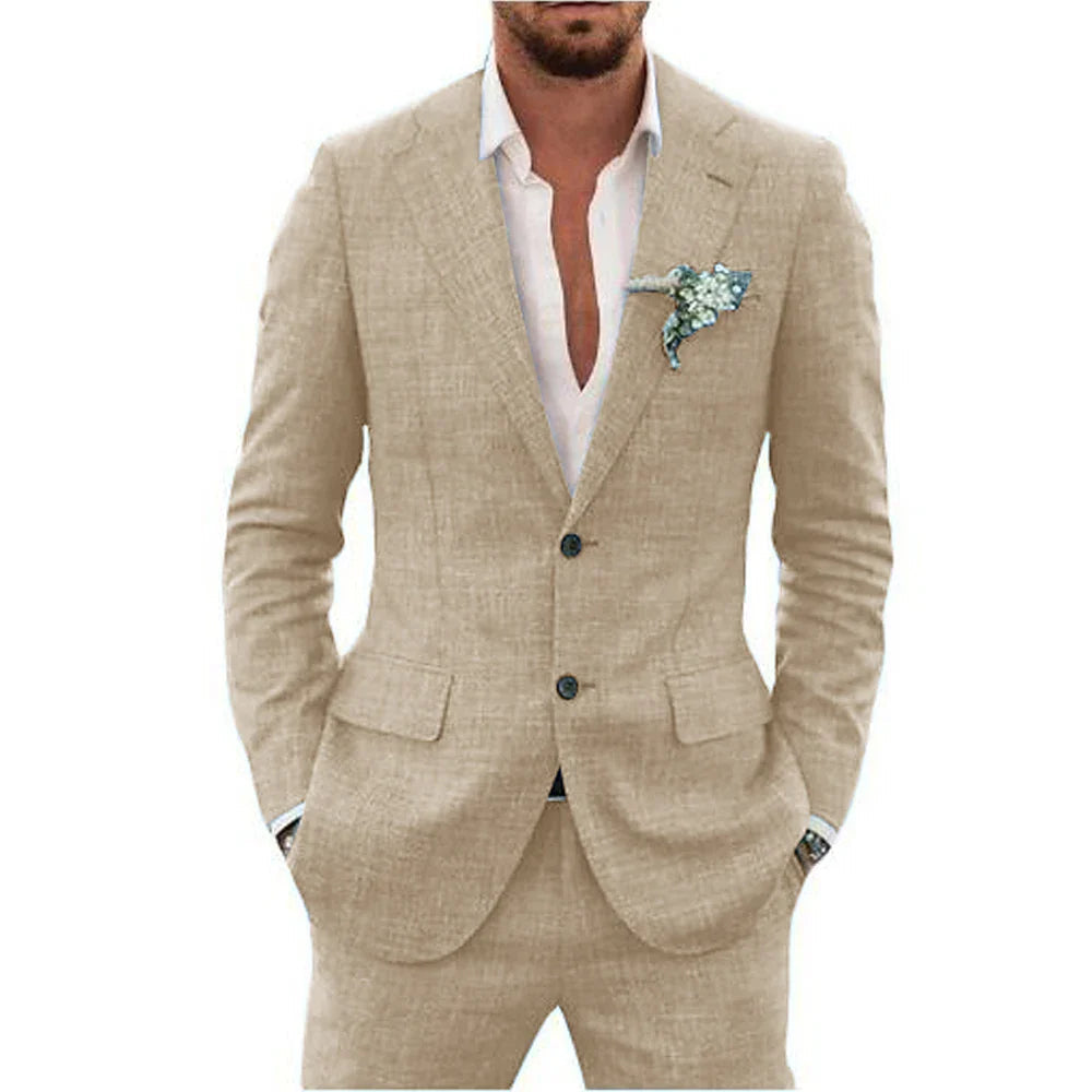 Summer Men's Suit | Lightweight and Breathable, Perfect for Weddings 6