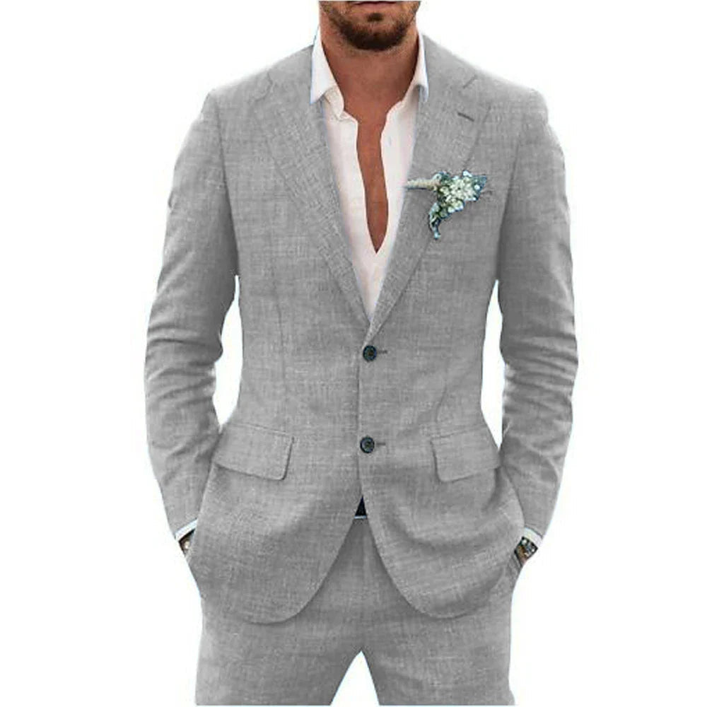 Summer Men's Suit | Lightweight and Breathable, Perfect for Weddings 7