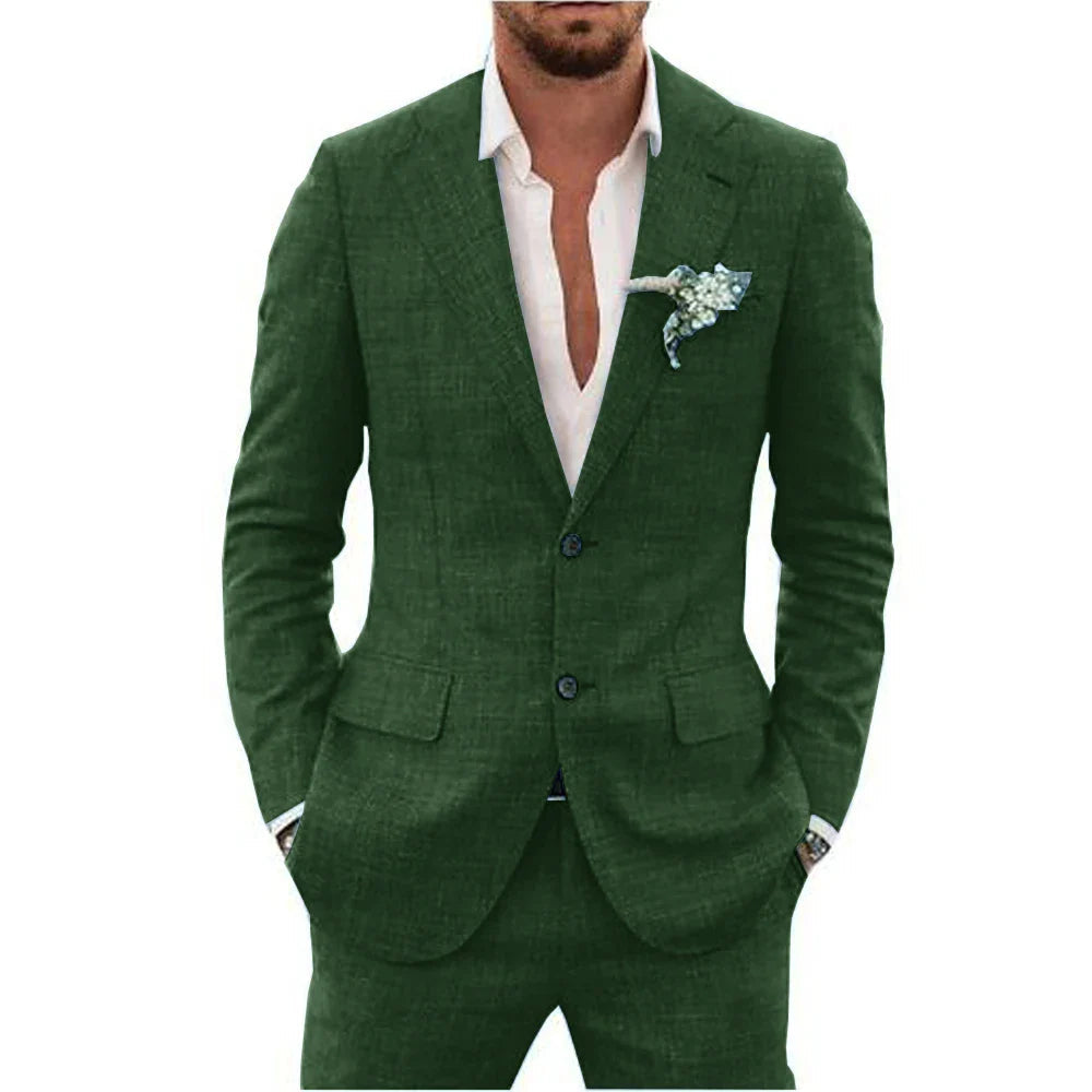 Summer Men's Suit | Lightweight and Breathable, Perfect for Weddings 8