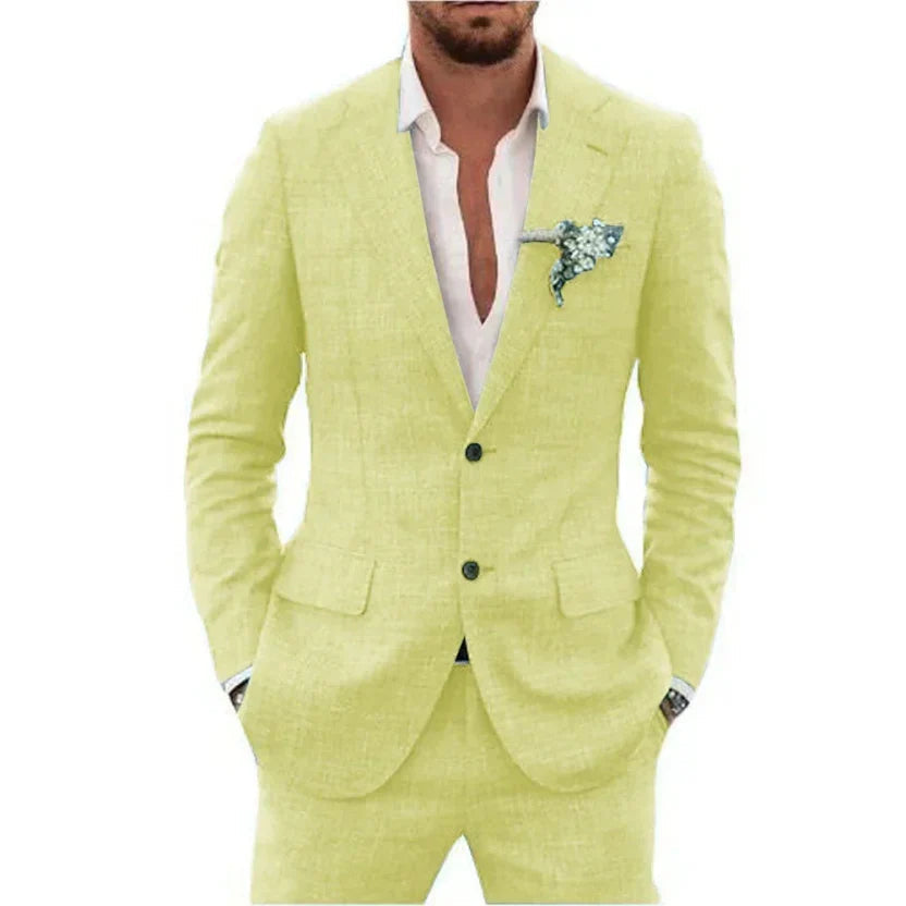 Summer Men's Suit | Lightweight and Breathable, Perfect for Weddings 9