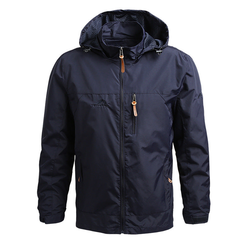 Trek Men's Summer Jacket | Weatherproof Softshell, Multiple Pockets 6