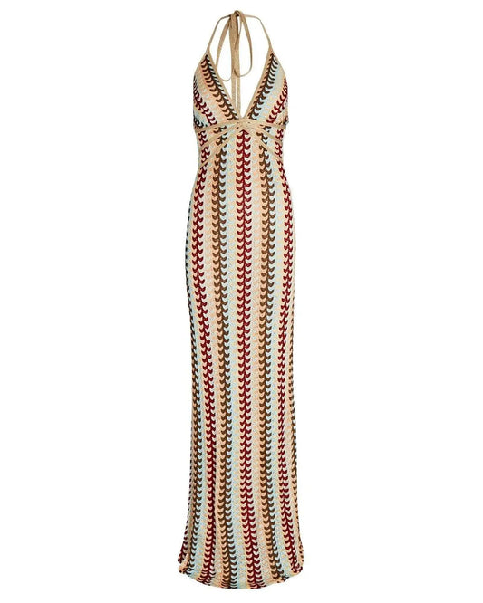 V-Neck Halter Dress – Sexy and Elegant for Sultry Summer Evenings 0