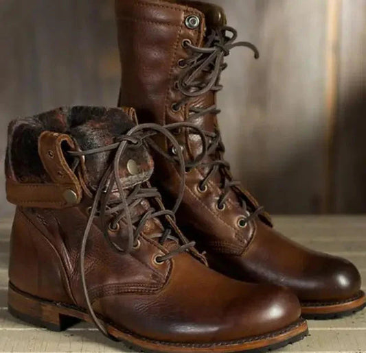 VESINA | Women's Leather Boots with Warm Lining 0