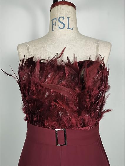 Valérie | Luxury Jumpsuit with Feather Accent 5