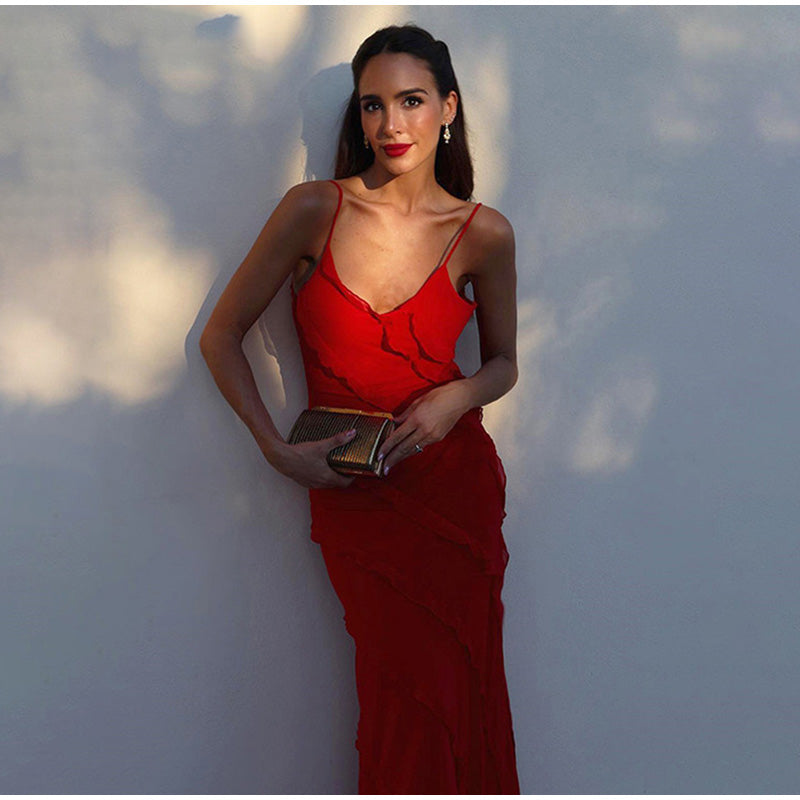 Valerisse | Maxi Dress with Ruffles and Subtle Split 5