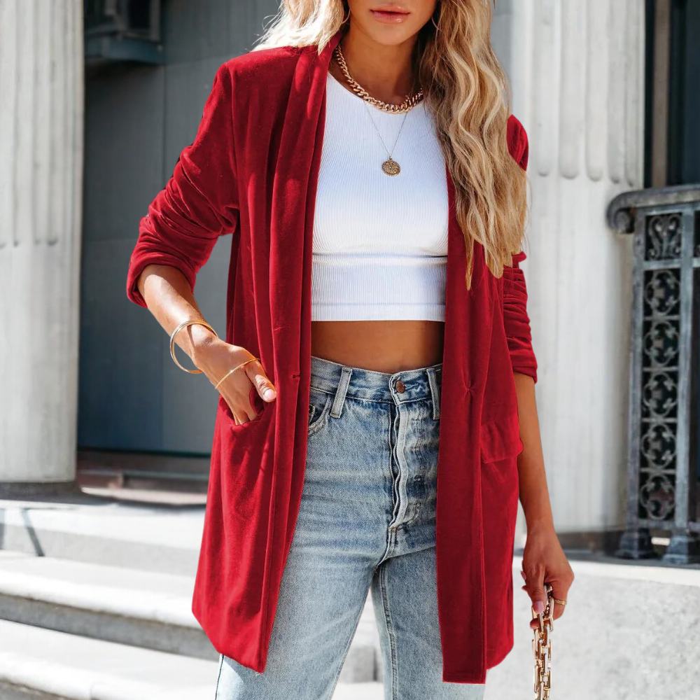 Velveta – Summer Velvet Coat in Elegant Style 7