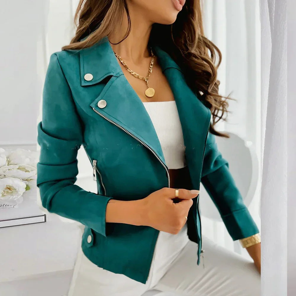 Vera Women's Jacket | Premium Faux Suede, Vintage Style 3