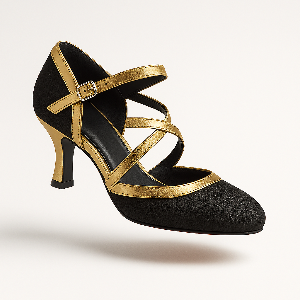 Vienna | Elegant Heels with Buckle Straps and Shiny Finish 1