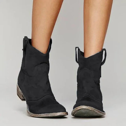 WYNONA | Cowboy Ankle Boots with Embroidered Details and a Tough Twist 1
