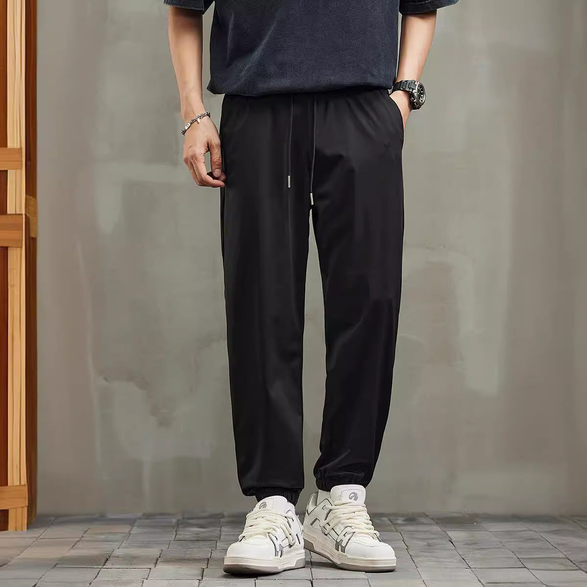 Wade Men's Sports Trousers | Breathable Fabric, Slim Fit 3