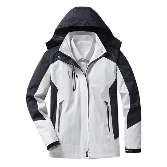 Waterproof Women's Raincoat with Adjustable Hood - Breathable and Warm Lined - Long Women's Raincoat 0