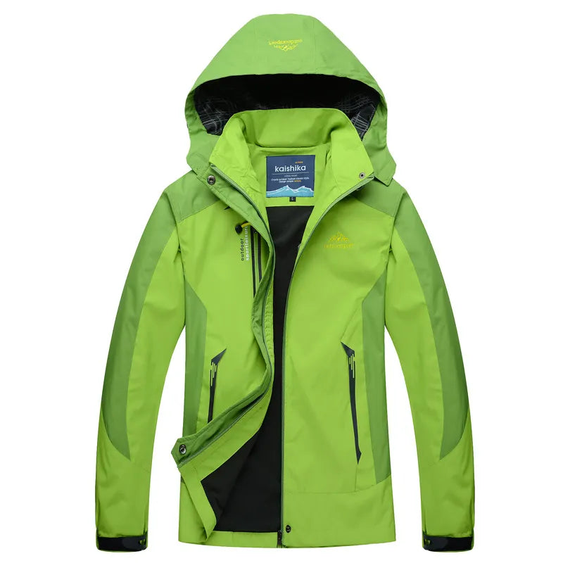 Waterproof Women's Raincoat with Adjustable Hood - Breathable and Warm Lined - Long Women's Raincoat 1