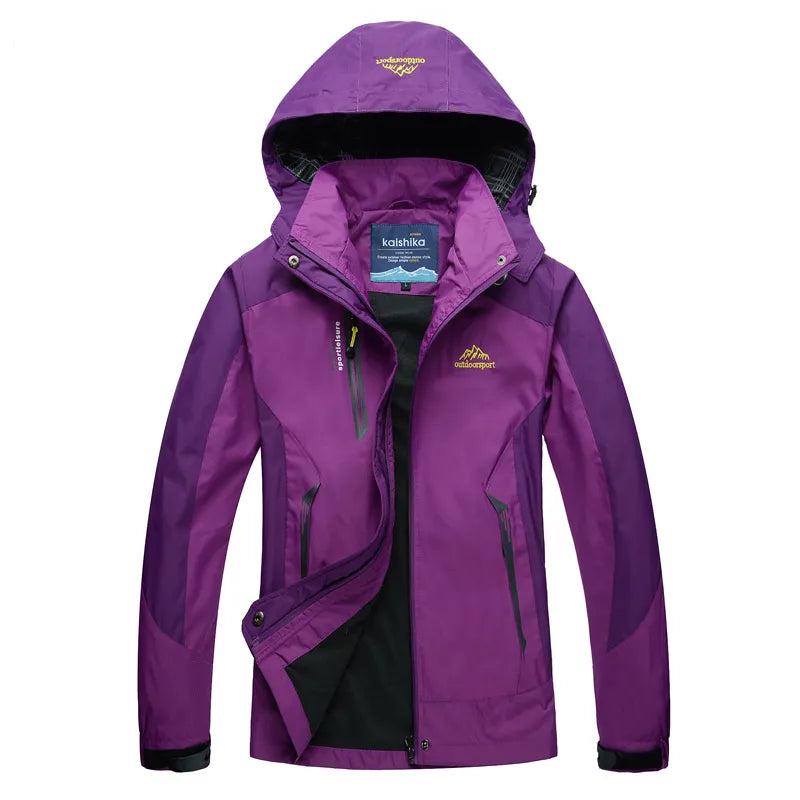 Waterproof Women's Raincoat with Adjustable Hood - Breathable and Warm Lined - Long Women's Raincoat 4