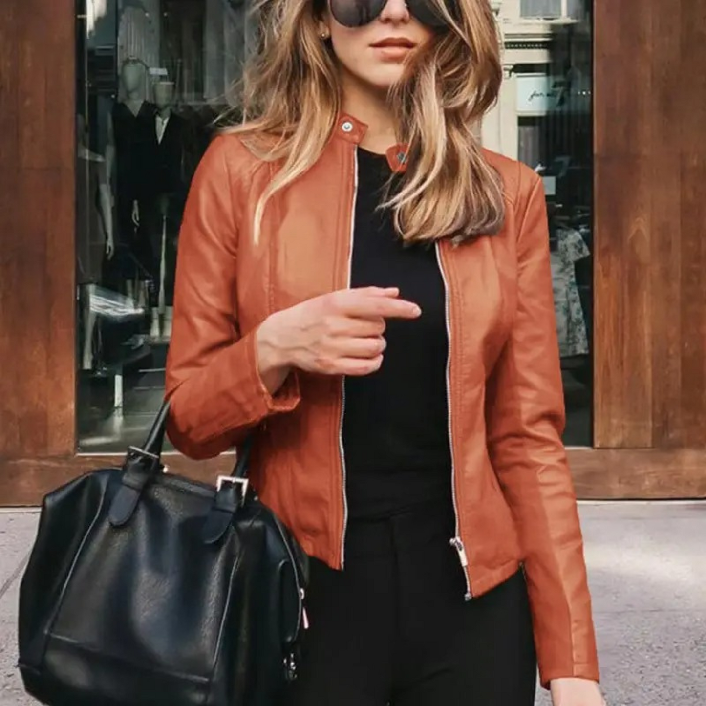 Wendy Women's Motorcycle Jacket | Faux Leather, Edgy Style 9
