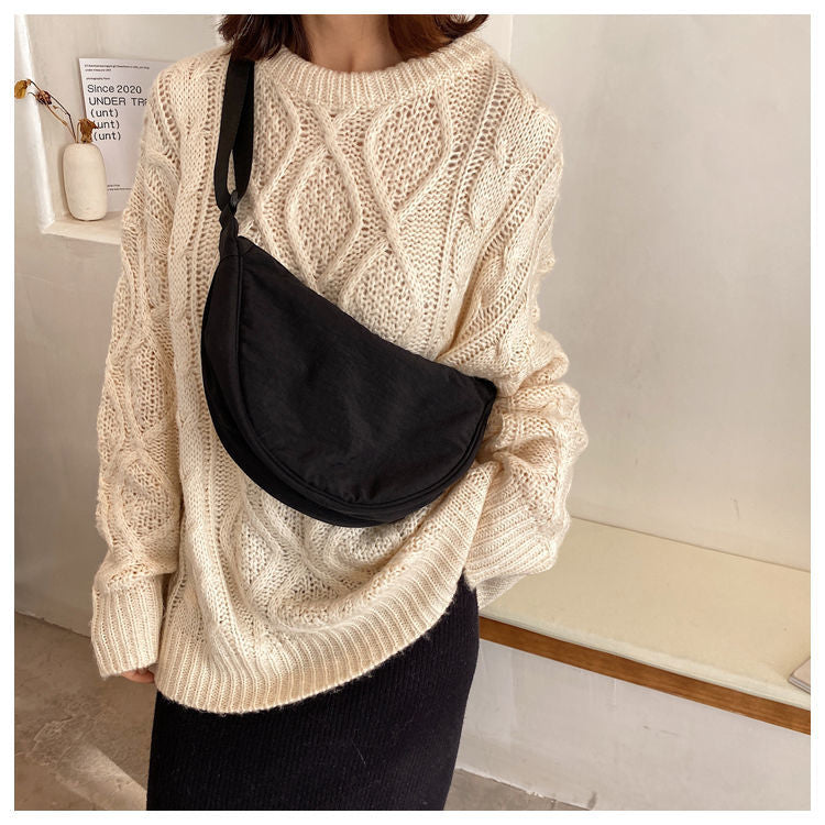 Wille Women's Handbag | Durable Polyester, Casual Half Moon Design 12