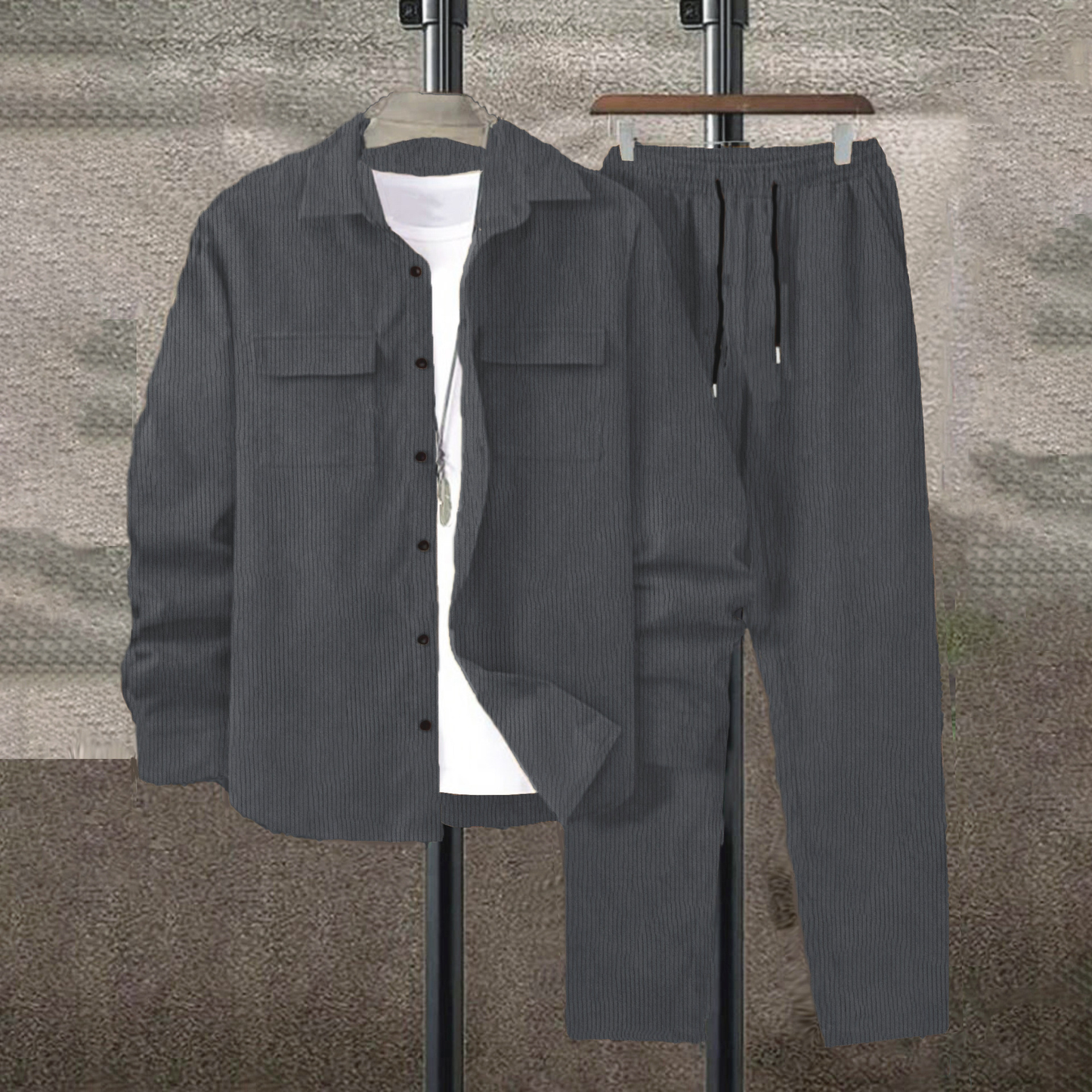 Willem Black Men's Suit | Timeless Tweed, Elegant 3
