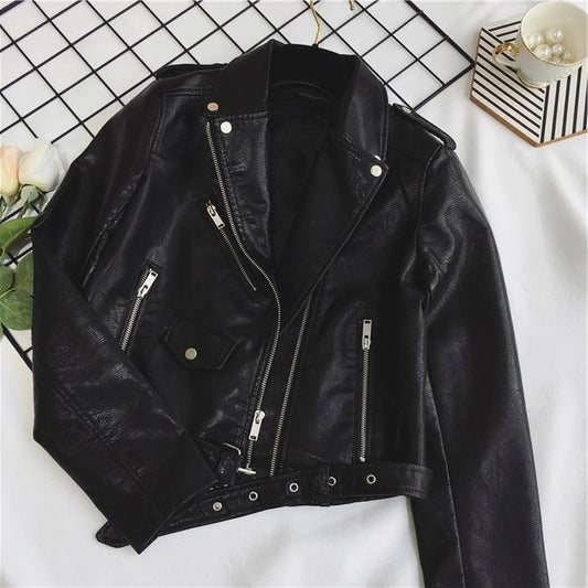 Willem Dames Jacket | Timeless Biker Design with Scalloped Collar 1