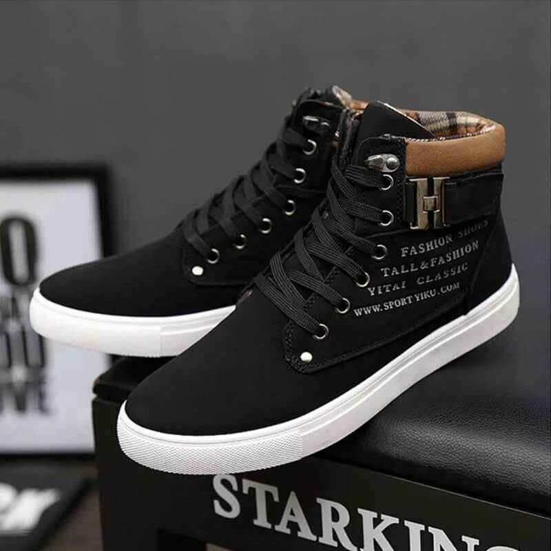 Willem Men's Ankle Boots | Black Ankle Boots with Heel, Comfortable and Non-Slip 5